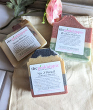 Load image into Gallery viewer, 3 Goat Milk Soap Gift Sets! 13.5 oz total of Soap, Custom Box/Muslin Bag
