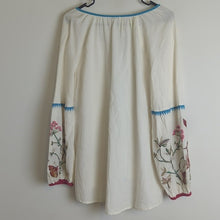 Load image into Gallery viewer, Sundance Paloma Embroidered Tunic Top Tassles Women&#39;s Size Large
