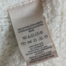 Load image into Gallery viewer, Free People Coco V neck White Waffle Knit Oversized Beach Casual Sweater Size M
