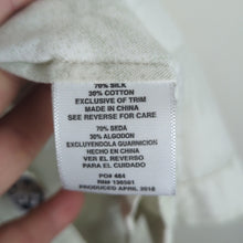 Load image into Gallery viewer, Silk &amp; Cotton Green Palm Floral Button Up Shirt Short Sleeve Pocket Men's XL
