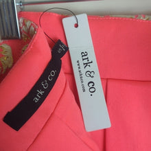 Load image into Gallery viewer, Bright Pink &amp; Gold Puff Mini Skirt Lined Exposed Zipper Women's Size Small
