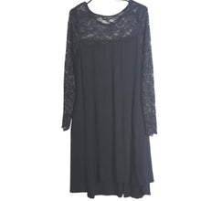 Load image into Gallery viewer, Whimsigoth Black Laced Hi-Lo Dress with Pockets Women's Size Small
