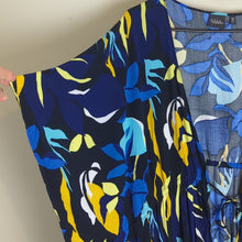 Load image into Gallery viewer, Costal Grandma Tropical Resortwear Maxi Tie Front Cardigan Coverup Women's  2X
