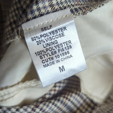 Load image into Gallery viewer, Academia Preppy Highwaisted Houndstooth Plaid Pants Women's Medium
