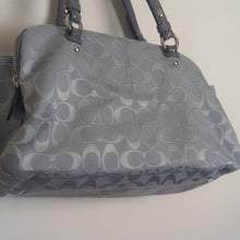 Load image into Gallery viewer, Coach F16542 Penelope Gray Signature Canvas Turnlock Satchel Tote
