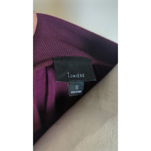 Load image into Gallery viewer, Moody Burgundy Velvet Boat Neck Pullover Top Balloon Sleeves Women's Small
