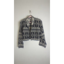 Load image into Gallery viewer, Vintage Aztec Wide Sleeve Cropped Tapestry Woven Jacket Women&#39;s Large
