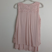 Load image into Gallery viewer, Soft Pink Viscose Pullover Top with Embroidered Panel Women's Size Medium
