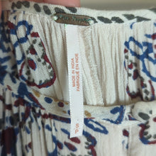 Load image into Gallery viewer, Free People Dress Women’s Size Large Ivory paisley combo Boho Tunic Women Small
