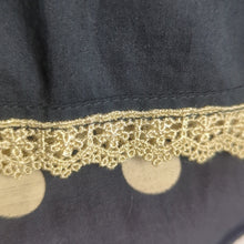 Load image into Gallery viewer, Festival Scalloped Polkadot Mini Skirt Cotton &amp; Silk Women's Size 4
