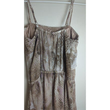 Load image into Gallery viewer, Whimsical Fairycore Maxi Dress Gold Shimmer Asymmetrical Ruffles Women's M
