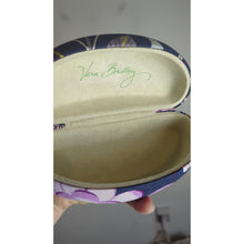 Load image into Gallery viewer, VERA BRADLEY Oversized Clamshell Glass Case Birds, Flowers Dragonflies
