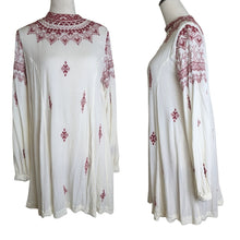 Load image into Gallery viewer, Free People Embroidered Boho Gauzy Knit Dress Women's Size Small
