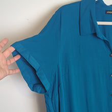 Load image into Gallery viewer, Ambernoon II UPF 30 Maxi Button Down Viscose Shirt Dress Pockets Women's 1X
