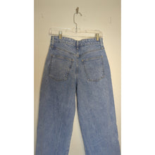 Load image into Gallery viewer, Retro Utility Streetwear High-rise Wide Straight Leg Raw Hem Jeans 6R
