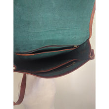 Load image into Gallery viewer, Vintage Collegiate Leather Messenger Bag Crossbody Western Traveler
