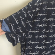 Load image into Gallery viewer, NWOT Logo All-Over Print Aeropostale Button Down Shirt Men's Size XL
