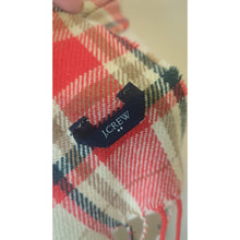 Load image into Gallery viewer, J.Crew Holiday Preppy Tartan Plaid Shawl Scarf Wrap  One size
