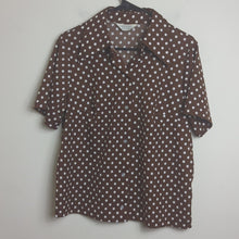 Load image into Gallery viewer, 1970's Vintage Mod Lane Bryant Polkadot Button Down Blouse Women's Size M
