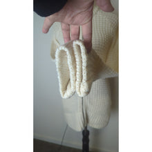 Load image into Gallery viewer, Ski Lodge Minimalist Cozy Waffle Knit Zip Wool Blend Cardigan Women's M*
