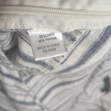 Load image into Gallery viewer, Handkerchief Fringe Hem Midi Assemetrical Linen Viscose Skirt Women's Size L
