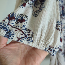 Load image into Gallery viewer, Free People Dress Women’s Size Large Ivory paisley combo Boho Tunic Women Small
