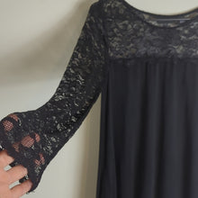Load image into Gallery viewer, Whimsigoth Black Laced Hi-Lo Dress with Pockets Women's Size Small
