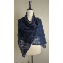 Load image into Gallery viewer, Lauren Ralph Lauren Web Crochet Oversized Scarf Wrap Mohair OS
