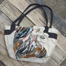 Load image into Gallery viewer, Unique NWT Art to Wear Canvas Handbag Floral Boho Shabby Chic Purse
