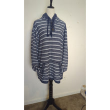 Load image into Gallery viewer, Southwestern Oversized Popover Gauzy Knit Sweater Hooded Pouch Pocket XXL
