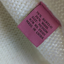 Load image into Gallery viewer, Y2K Chunky Button Cardigan Cropped Wool Blend Women&#39;s Medium*
