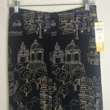 Load image into Gallery viewer, NWT Art to Wear Town Scene Capri Travel Knit Pull-on Elastic Pants Women&#39;s Small
