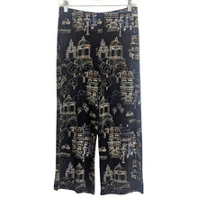 Load image into Gallery viewer, NWT Art to Wear Town Scene Capri Travel Knit Pull-on Elastic Pants Women&#39;s Small
