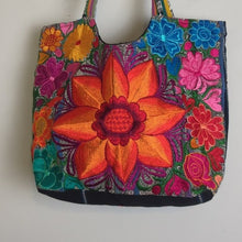 Load image into Gallery viewer, Colorful Embroidered Bohemian Unique Sunflower Tote Bag
