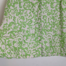 Load image into Gallery viewer, 100% Linen Button-up Tunic Top Boho Floral Brat Green Women&#39;s 22W
